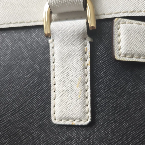 Michael Kors Black and White Satchel - Picture 8 of 10